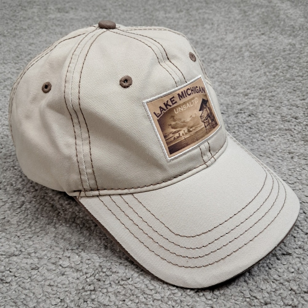 Momentum Lake Michigan Unsalted Tan Cotton Baseball Cap Adjustable Hat H17